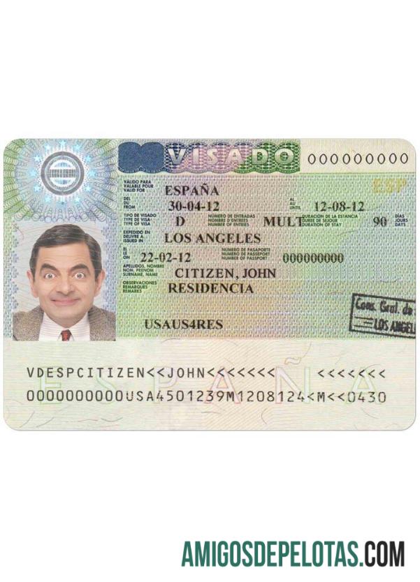 Visto ESPANHA baixar para verificação